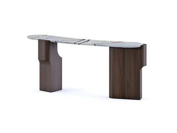 KENYA - Wood and marble console table by Paolo Castelli - view 2